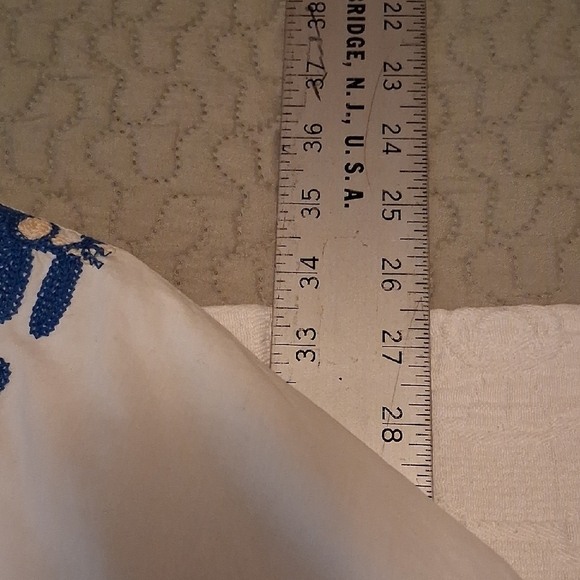 Madewell White Dress with Blue Floral Accents - Picture 11 of 15